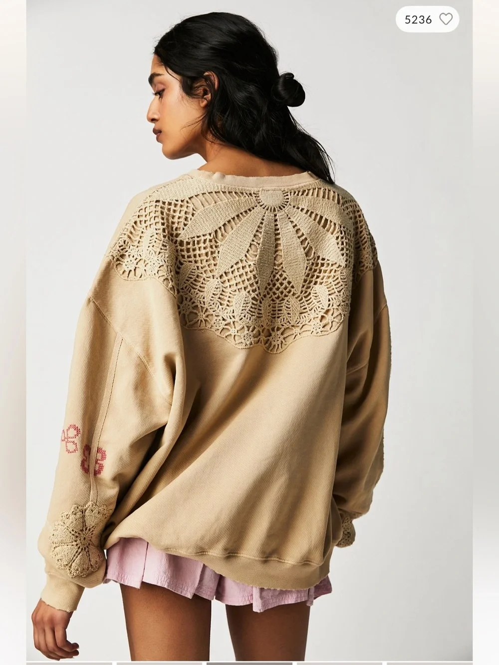 Free People Grams Attic Sweatshirt Small